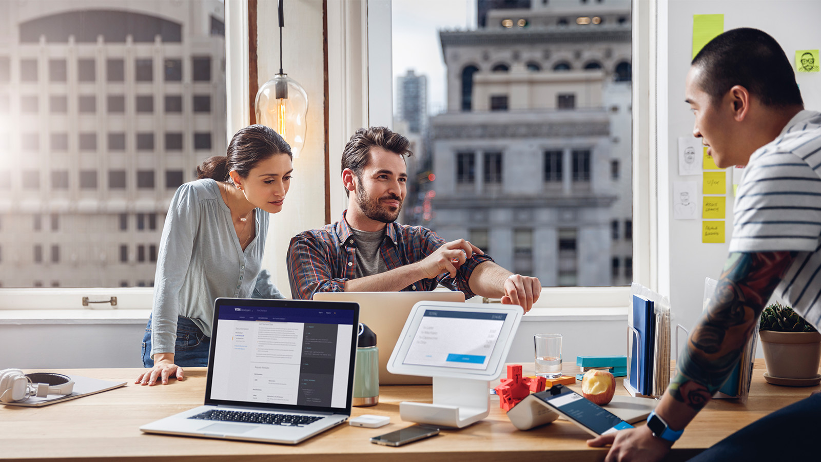 employees in a meeting