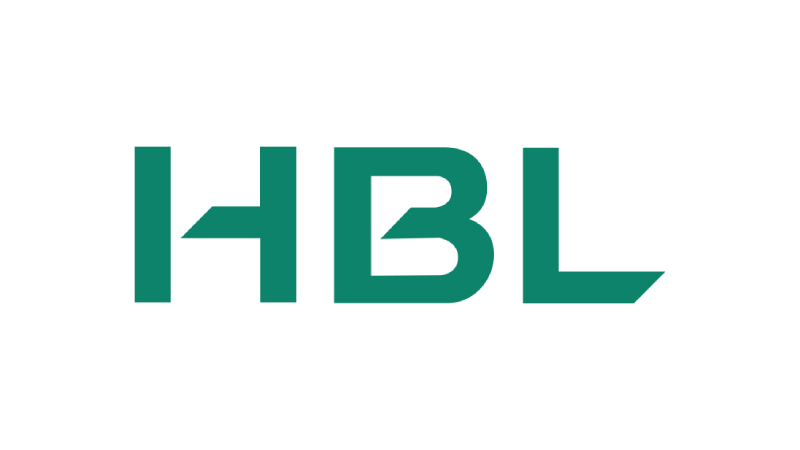 A logo of HBL