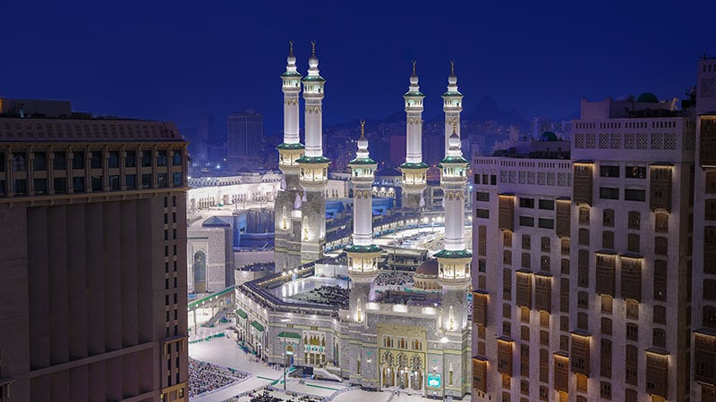 Jumeirah beautiful architecture night view